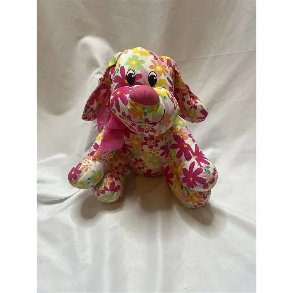 Dan Dee Collectors Choice Dog Puppy Plush Toy Stuffed Animal Floral‎ 2012 Colors